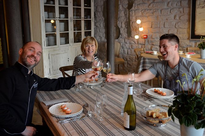 Paris Evening Cooking Class French Dinner and Market Visit Option - The menu you’ll cook: salmon tartare, coq au vin, and poached peach