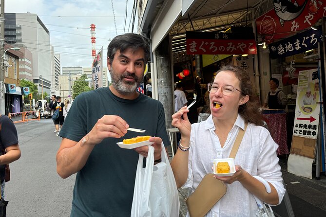 Tokyo: Private Tsukiji Fish Market Tour with 3 Food Stops - Stop 4: Tsukiji Hongwanji Temple and Indian-Inspired Architecture