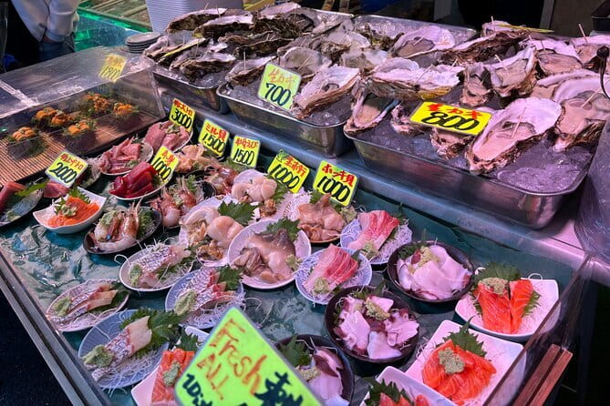 Tsukiji Fish Market Private Food Tour in Tokyo - Tsukiji Jogai Market tastings: sushi, sashimi, Wagyu, tamagoyaki