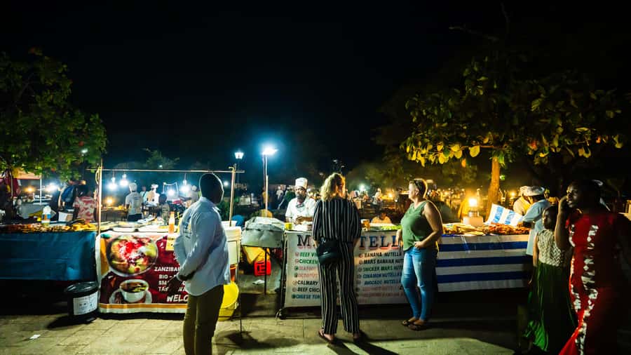 Zanzibar:Stone town Street food market walking tour,transfer - How the Stone Town street-food loop really works
