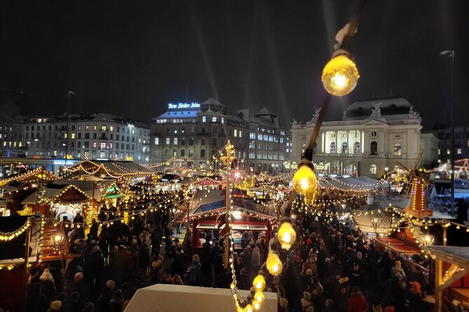 Zurich Christmas Market Tour - Stop 4: Neumarkt old town lights for a longer look